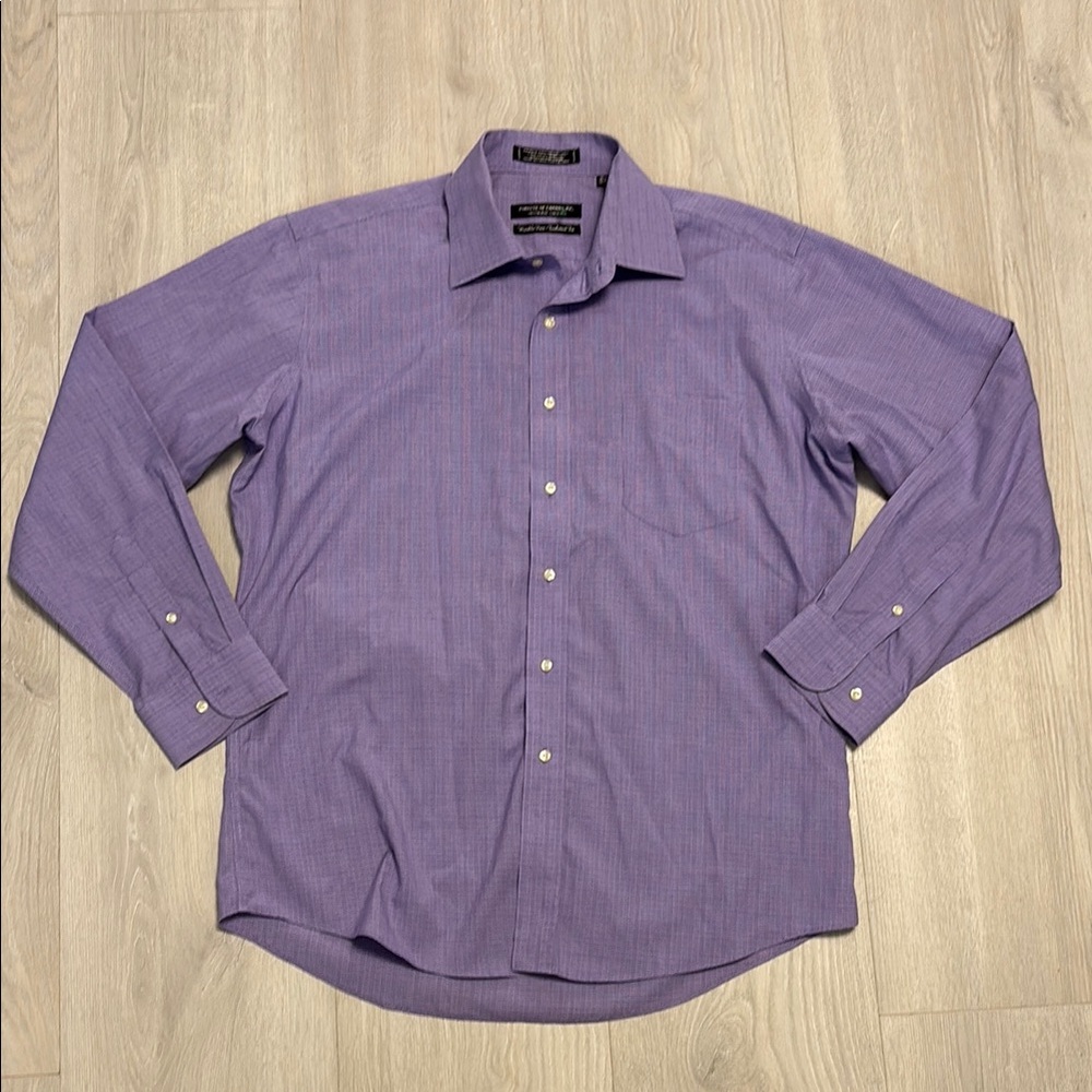 🔥BUNDLESALE 16 1/2 34/35 Forsyth Of Canada Dress Shirt Tailored Fit Wrinkle Free